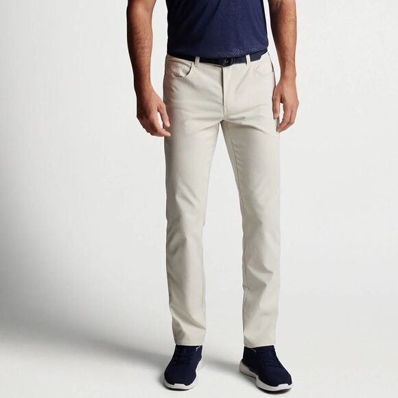 Peter Millar Performance 5-Pocket EB66 Pants Stone Mens 32/30 - Picture 1 of 5